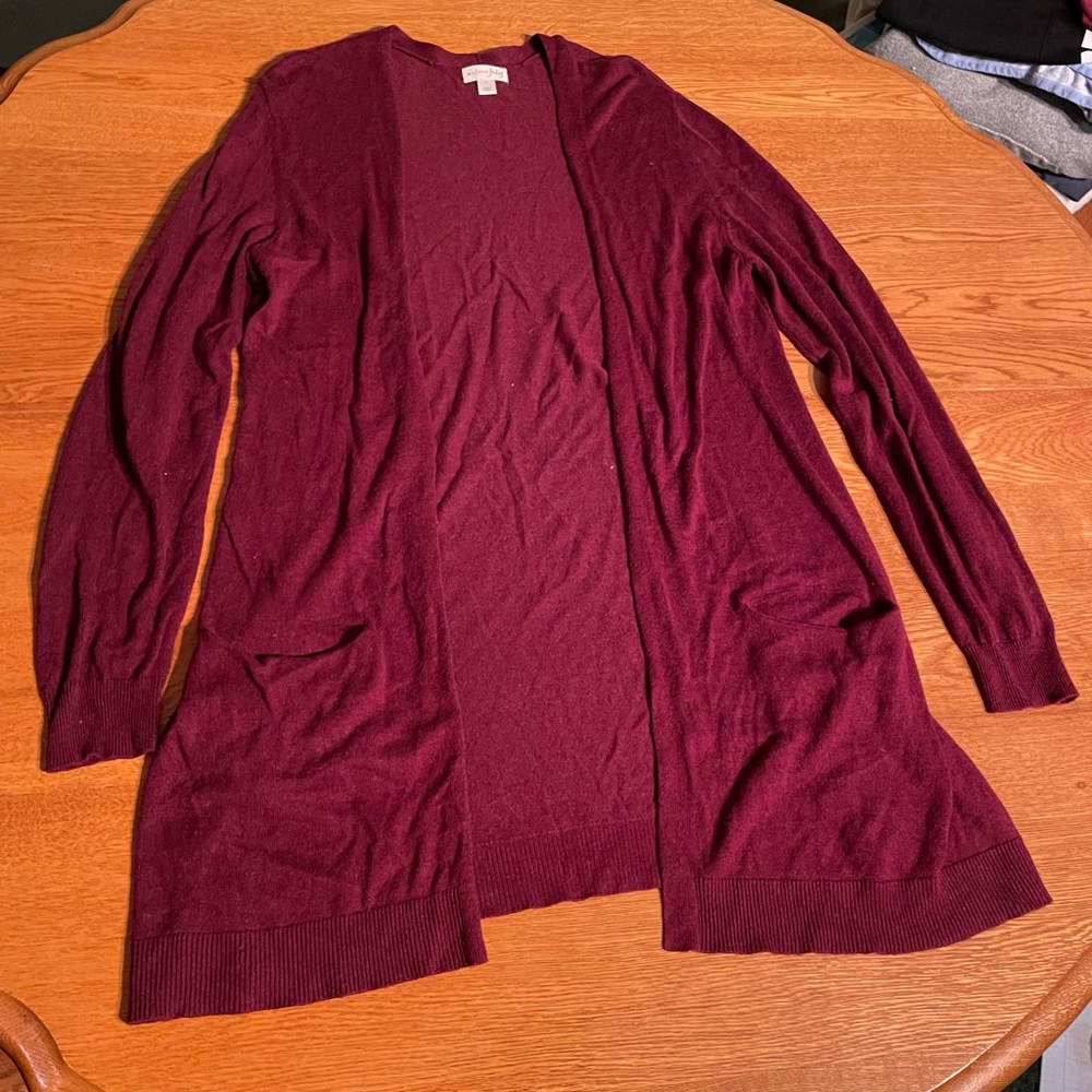 Burgundy Cardigan